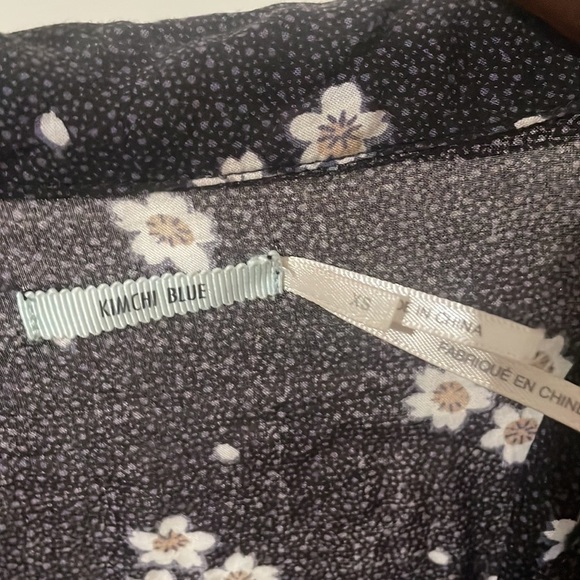 Kimchi Blue Lucy Floral Printed Shirt Dress Size XS - Picture 7 of 15
